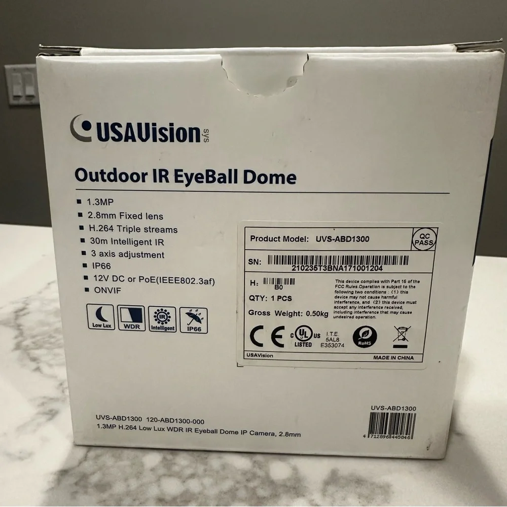 CUSAVision Outdoor IR EyeBall Dome Camera
